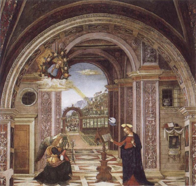 Bernardino Pinturicchio Annuciation Germany oil painting art